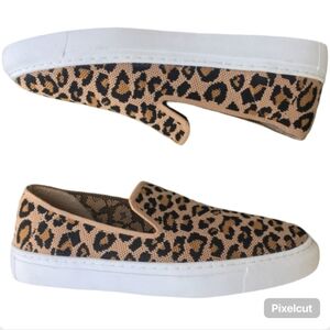 Steven by Steve Madden Kelsea Leopard Print Slip-On Sneakers Size 8.5